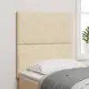 Image de Tête De Lit Led Crème Tissu Vidaxl