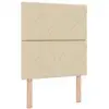 Image de Vidaxl tête de lit led crème 80 cm tissu