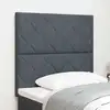 Image de Tête De Lit Led Gris Foncé 90 Cm Velours Vidaxl