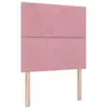 Image de Vidaxl tête de lit led rose 90 cm velours