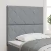 Image de Tête De Lit Led Gris Clair 100 Cm Tissu Vidaxl