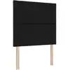 Image de Vidaxl tête de lit led noir 100 cm tissu