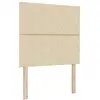 Image de Vidaxl tête de lit led crème 100 cm tissu