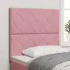 Image de Tête De Lit Led Rose 100 Cm Velours Vidaxl
