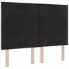Image de Vidaxl tête de lit led noir 144 cm velours