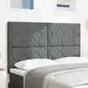 Image de Tête De Lit Led Gris Tissu Vidaxl
