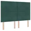 Image de Vidaxl tête de lit led vert foncé 160 cm velours