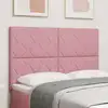 Image de Tête De Lit Led Rose 160 Cm Velours Vidaxl