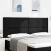 Image de Tête De Lit Led Noir 200 Cm Tissu Vidaxl