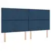 Image de Vidaxl tête de lit led bleu 200 cm tissu