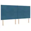 Image de Vidaxl tête de lit led bleu foncé 200 cm velours