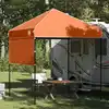 Image de Tente À Abri 194 X 194 X 251 Cm Orange Tissu Vidaxl