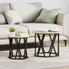 Image de Tables d appoint empilables 2 pcs Chêne Sonoma Bois reconstitué