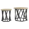 Image de Vidaxl table d'appoint 2 pcs chêne sonoma bois d'ingénierie et acier