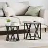 Image de Table D'appoint 2 Pc Gris Sonoma 50 X 50 X 40 Cm Vidaxl