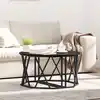 Image de Table Basse Chêne Noir 80 X 80 X 42 Cm Vidaxl