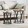 Image de Table d appoint 2 pièces en bois ancien
