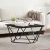 Image de Table Basse Chêne Noir 80 X 80 X 45 Cm Vidaxl