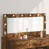 Image de Miroir De Vanité Rectangulaire Chêne Fumé 100 X 45 X 18 Cm Vidaxl