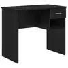 Image de Vidaxl bureau avec tiroir chêne noir 90 x 49 x 75 cm bois d'ingénierie