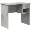 Image de Vidaxl bureau avec tiroir gris béton 90 x 49 x 75 cm bois d'ingénierie