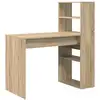 Image de Vidaxl bureau chêne sonoma 113 x 54 x 120 cm bois d'ingénierie