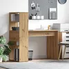 Image de Bureau chêne artisanal 113 x 54 x 120 cm - Bois dingénierie 4 étagères finition mate