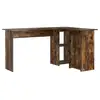 Image de Vidaxl bureau chêne fumé bois d'ingénierie 142 x 102 x 73 cm