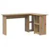 Image de Vidaxl bureau chêne artisanal 142 x 102 x 73 cm bois d'ingénierie