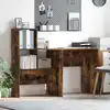 Image de Bureau Chêne Fumé 131,5 X 50 X 106,5 Cm Bois D'ingénierie Vidaxl