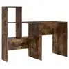 Image de Vidaxl bureau chêne fumé 131,5 x 50 x 106,5 cm bois d'ingénierie