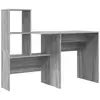 Image de Vidaxl bureau gris sonoma bois d'ingénierie 131,5 x 50 x 106,5 cm