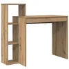 Image de Bureau en bois dingénierie - vidaXL - 100x40x90 cm - Chêne artisanal - 3 étagères - Design moderne