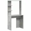 Image de Vidaxl bureau gris béton bois d'ingénierie 78,5 x 37 x 154,5 cm