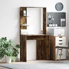 Image de vidaXL Bureau Chêne fumé 78.5 x 37 x 154.5 cm Bois dingénierie 869342