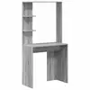Image de Vidaxl bureau gris sonoma 78,5 x 37 x 154,5 cm bois d'ingénierie