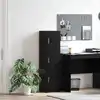 Image de Haut Armoire Chêne Noir 31.5 X 32 X 122.5 Cm Vidaxl