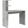 Image de Vidaxl bureau gris béton 102 x 50 x 124 cm bois d'ingénierie