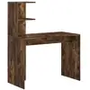 Image de Vidaxl bureau chêne fumé 102 x 50 x 124 cm bois d'ingénierie