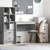 Image de Bureau Gris Sonoma 80 X 40 X 76 Cm Vidaxl
