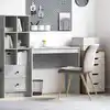 Image de Bureau Gris Béton 90 X 40 X 76 Cm Vidaxl