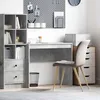 Image de Bureau - rehausse bureau Vidaxl Bureau Gris béton 90 x 40 x 76 cm