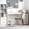 Image de Bureau Blanc 100 X 40 X 76 Cm Vidaxl