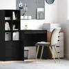 Image de vidaXL Bureau chêne noir 70x50x76 cm en bois dingénierie - bureau droit compact