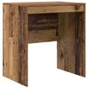 Image de Bureau moderne en bois dingénierie - vidaXL - Bois Ancien - 70x50x76 cm - Compact - Rangement ample - Usage intérieur