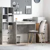 Image de Bureau - rehausse bureau Vidaxl Bureau Gris béton 80 x 50 x 76 cm