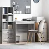 Image de vidaXL Bureau droit Sonoma gris 80 x 50 x 76 cm en bois dingénierie - rangement pratique