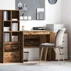 Image de vidaXL Bureau contemporain en bois dingénierie 80 x 50 x 76 cm - Marron