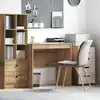 Image de Bureau Chêne Artisanal 80 X 50 X 76 Cm Vidaxl