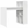 Image de Vidaxl bureau avec étagère blanc 108 x 55 x 103.5 cm bois d'ingénierie